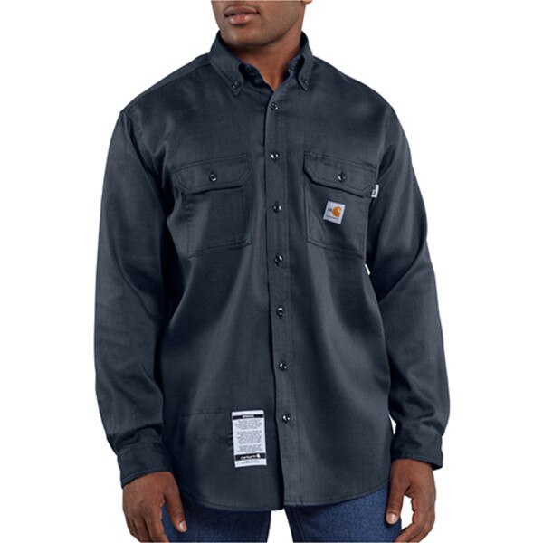 Carhartt Work-Dry Lightweight Twill Shirt in Navy